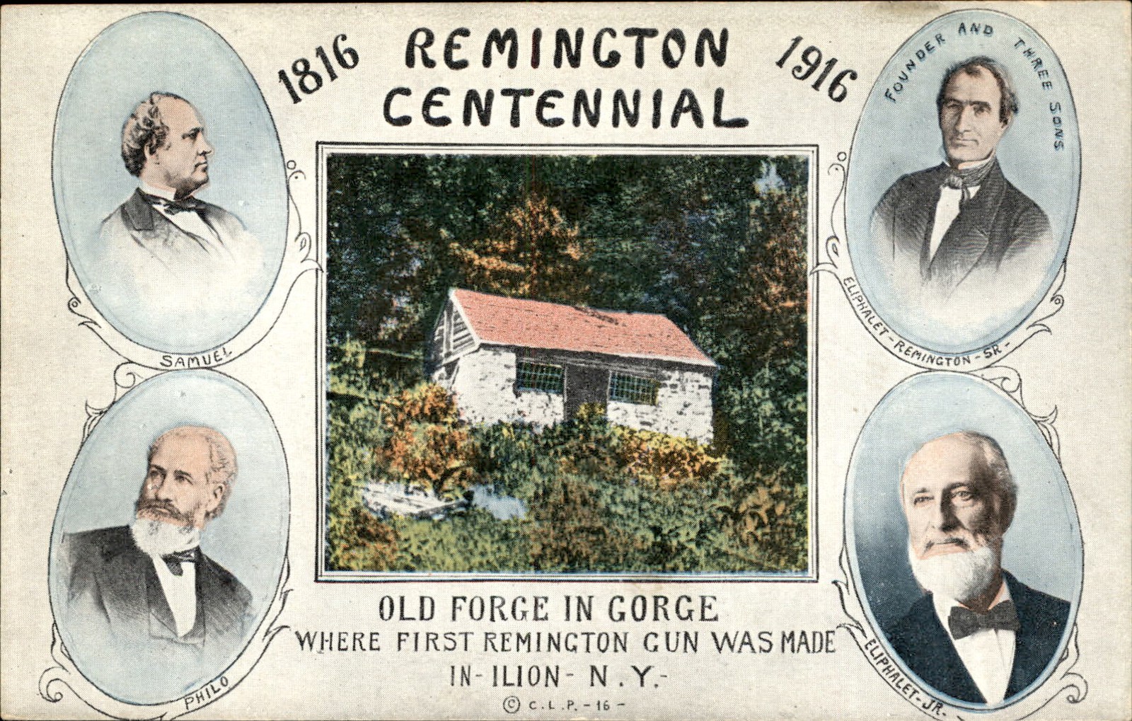 Ilion NY Old Forge in Gorge Remington Centennial C. L. P. c1916 Vintage Postcard Ilion NY Old Forge in Gorge Remington Centennial C. L. P. c1916 Vintage Postcard