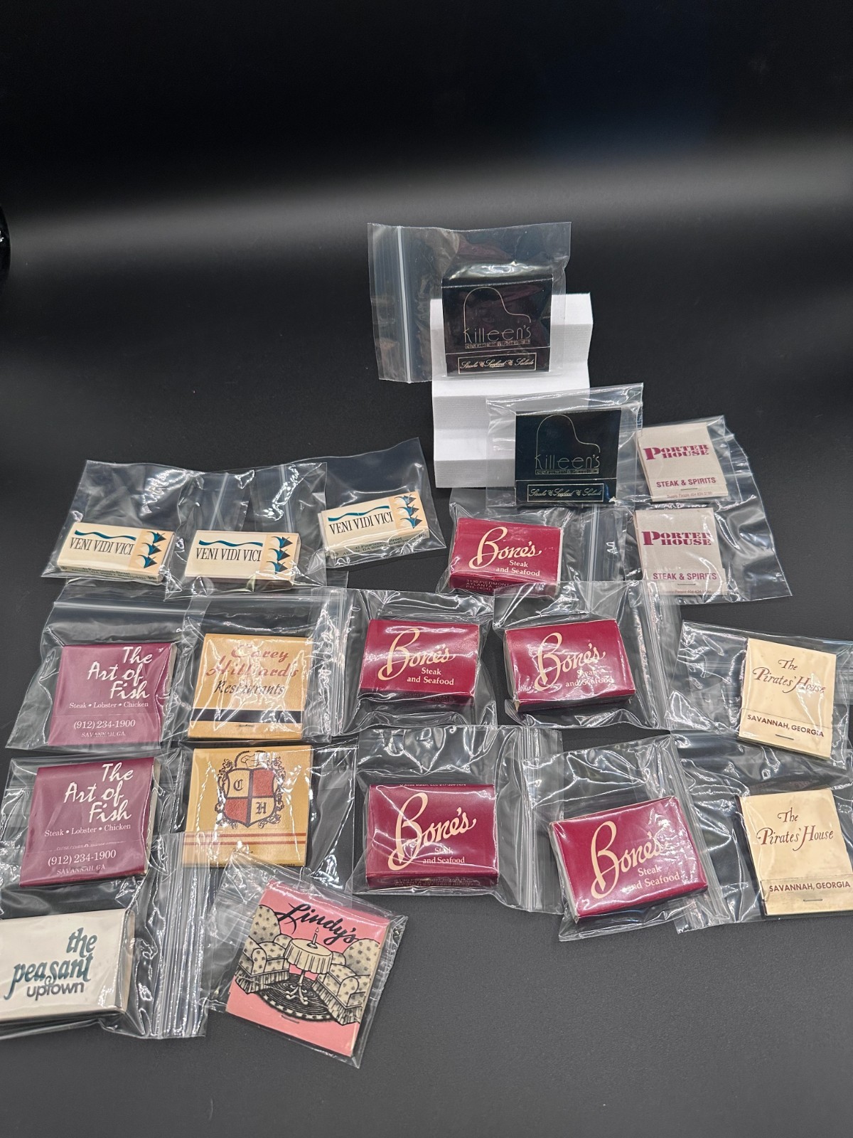 Georgia So Cuisine Lot of 20 Vintage Matchbooks - Pirate's House, Carey Hilliard Georgia So Cuisine Lot of 20 Vintage Matchbooks - Pirate's House, Carey Hilliard