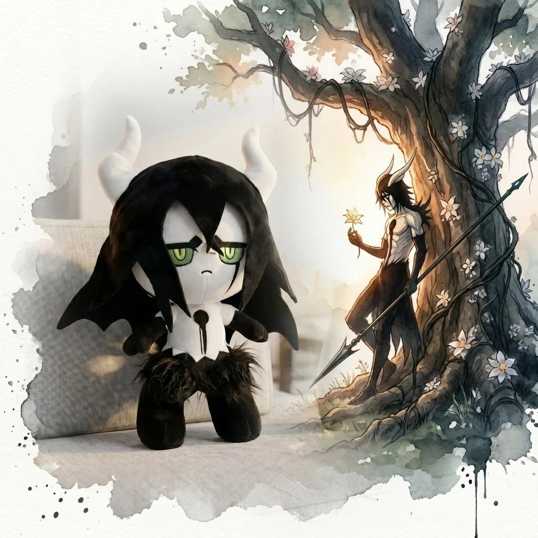 25cm Bleach Ulquiorra Cifer Anime Plush Toy Doll Soft Stuffed Cushion Gift