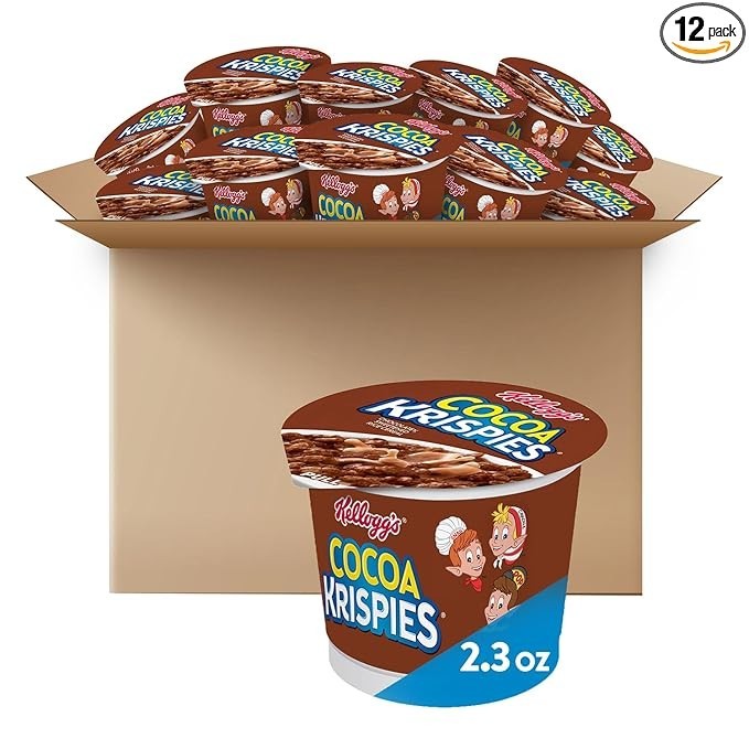 Kellogg\'s Cocoa Krispies Cold Breakfast Cereal Cups, Kids Snacks, Cereal Cups to Kellogg\'s Cocoa Krispies Cold Breakfast Cereal Cups, Kids Snacks, Cereal Cups to