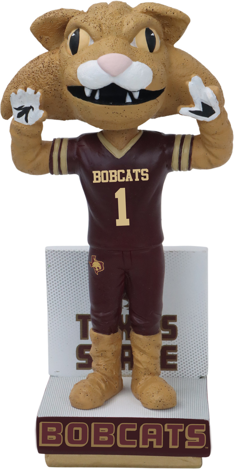 Boko the Bobcat Texas State Bobcats Mascot Bobblehead NCAA College Boko the Bobcat Texas State Bobcats Mascot Bobblehead NCAA College