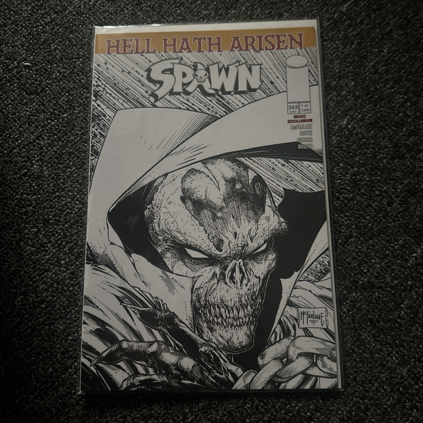 SDCC 2025 Spawn #365 UNSIGNED Todd McFarlane Sketch Cover Exclusive LE 1300 SDCC 2025 Spawn #365 UNSIGNED Todd McFarlane Sketch Cover Exclusive LE 1300