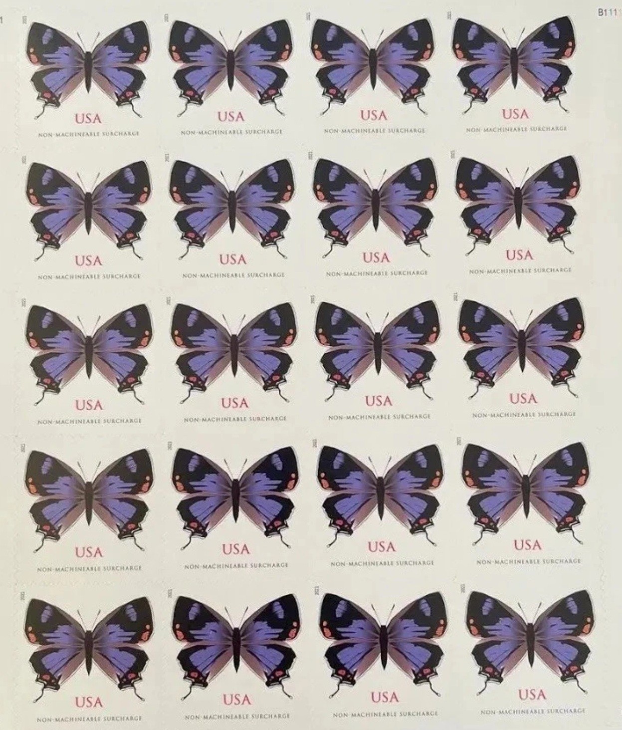 Deal Colorado Hairstreak Butterfly Non-Machinable Surcharge 100pcs MNH Mint Lot Deal Colorado Hairstreak Butterfly Non-Machinable Surcharge 100pcs MNH Mint Lot