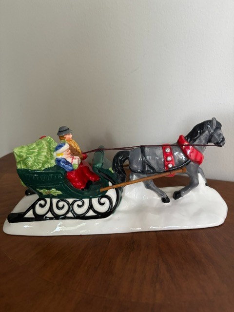 Department 56 1986 Vintage The Original Snow Village Sleighride 5160-8 Retired