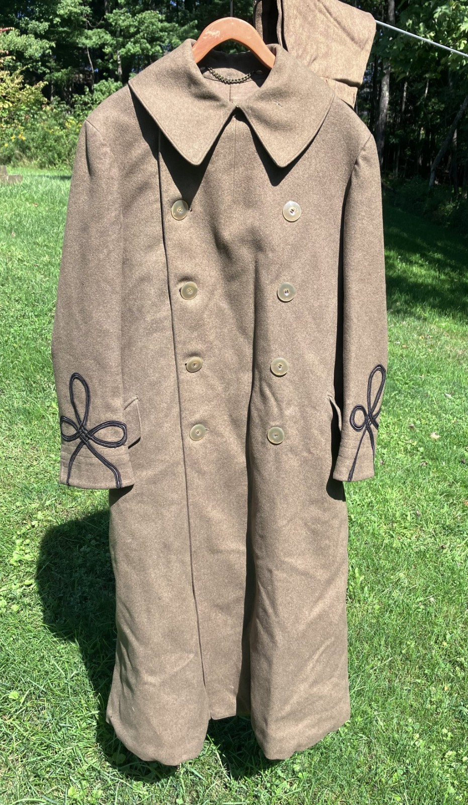 WW1 US Army Officer Heavy Wool Trench Coat With Hood~ NOT A REPRO WW1 US Army Officer Heavy Wool Trench Coat With Hood~ NOT A REPRO