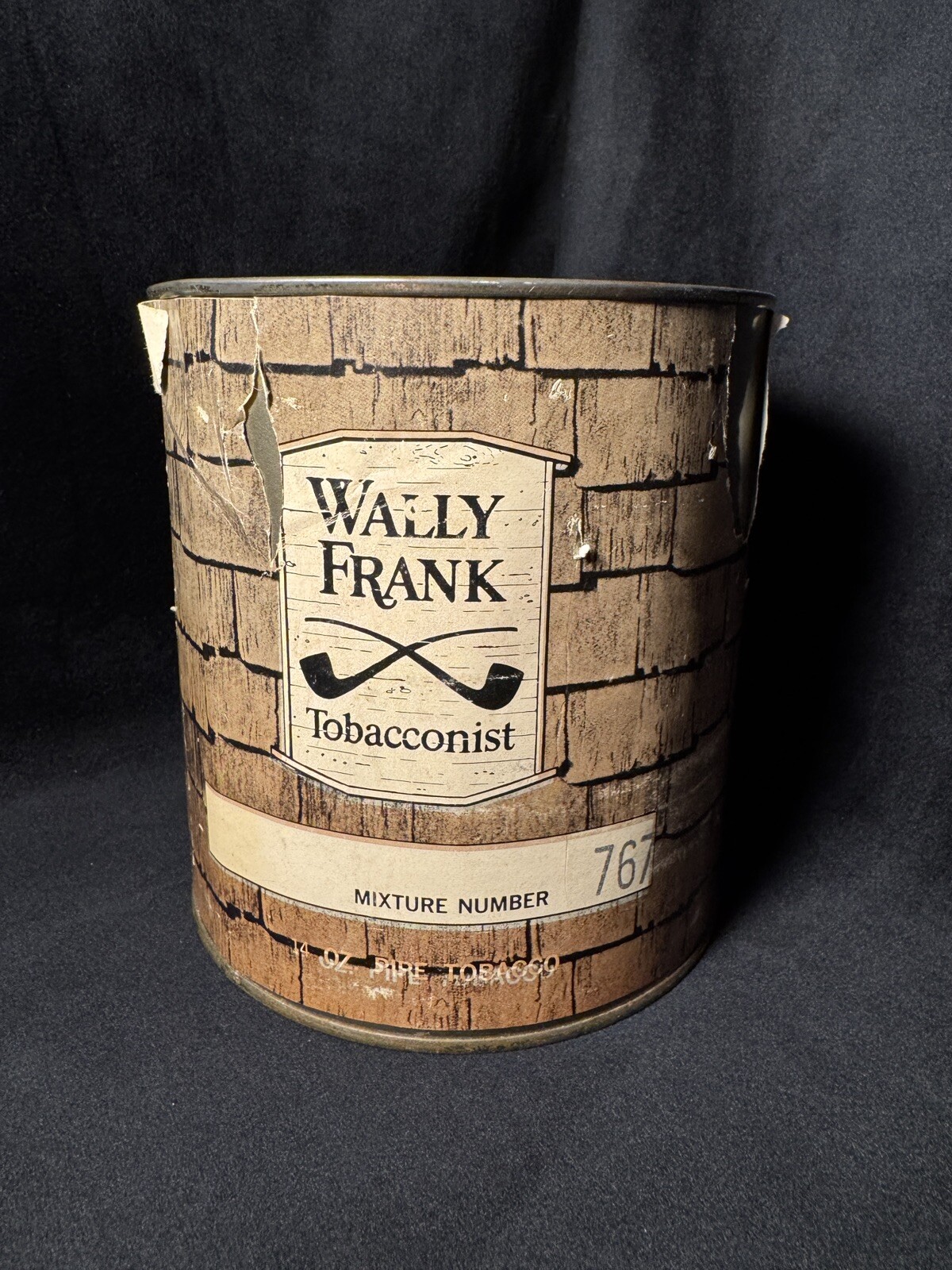Vintage Original Wally Frank Tobacconist Metal Tin New York Vintage Original Wally Frank Tobacconist Metal Tin New York
