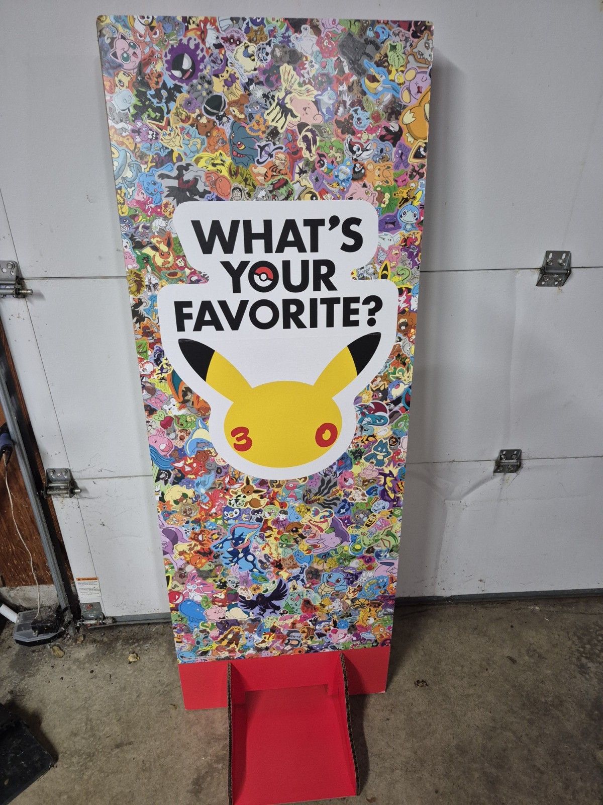 Pokemon Pokémon “What’s Your Favorite?” 30th Anniversary Display Sign 5' x 21 Pokemon Pokémon “What’s Your Favorite?” 30th Anniversary Display Sign 5' x 21