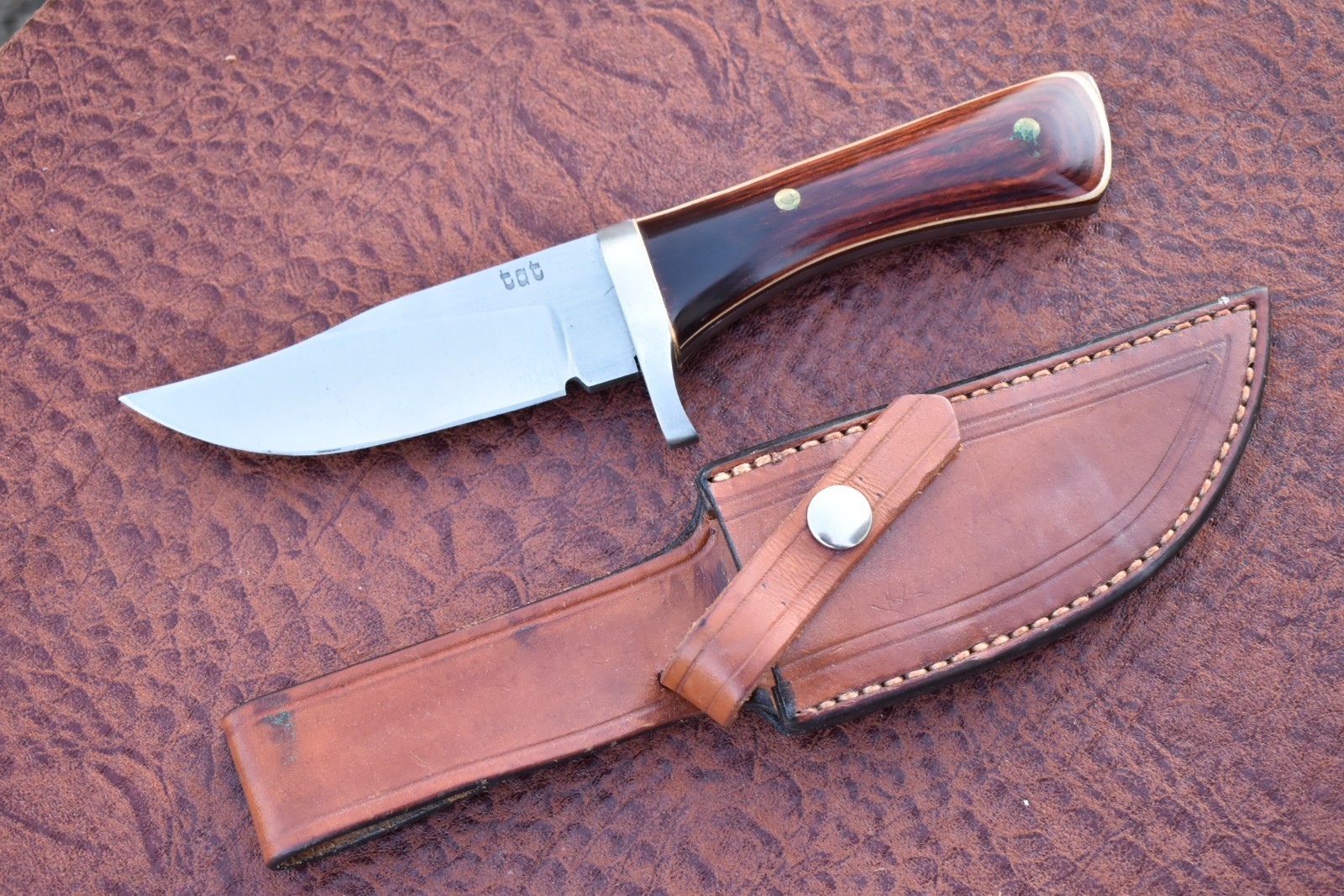 CUSTOM DOUG BRACK “TAT” WOOD FIXED BLADE KNIFE MUSEUM-QUALITY MASTERPIECE (26558 CUSTOM DOUG BRACK “TAT” WOOD FIXED BLADE KNIFE MUSEUM-QUALITY MASTERPIECE (26558
