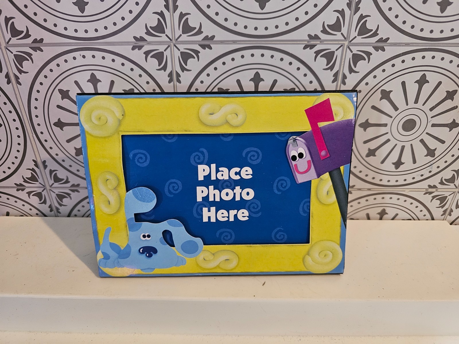 Vintage 1999 BLUES CLUES Paper PICTURE FRAME Envelope CARD Vintage 1999 BLUES CLUES Paper PICTURE FRAME Envelope CARD