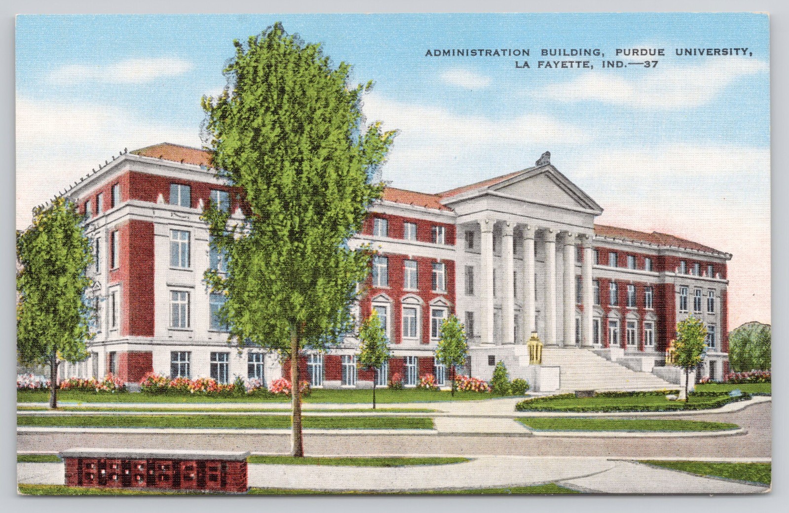 Purdue University, La Fayette, Ind, Vintage Postcard Purdue University, La Fayette, Ind, Vintage Postcard