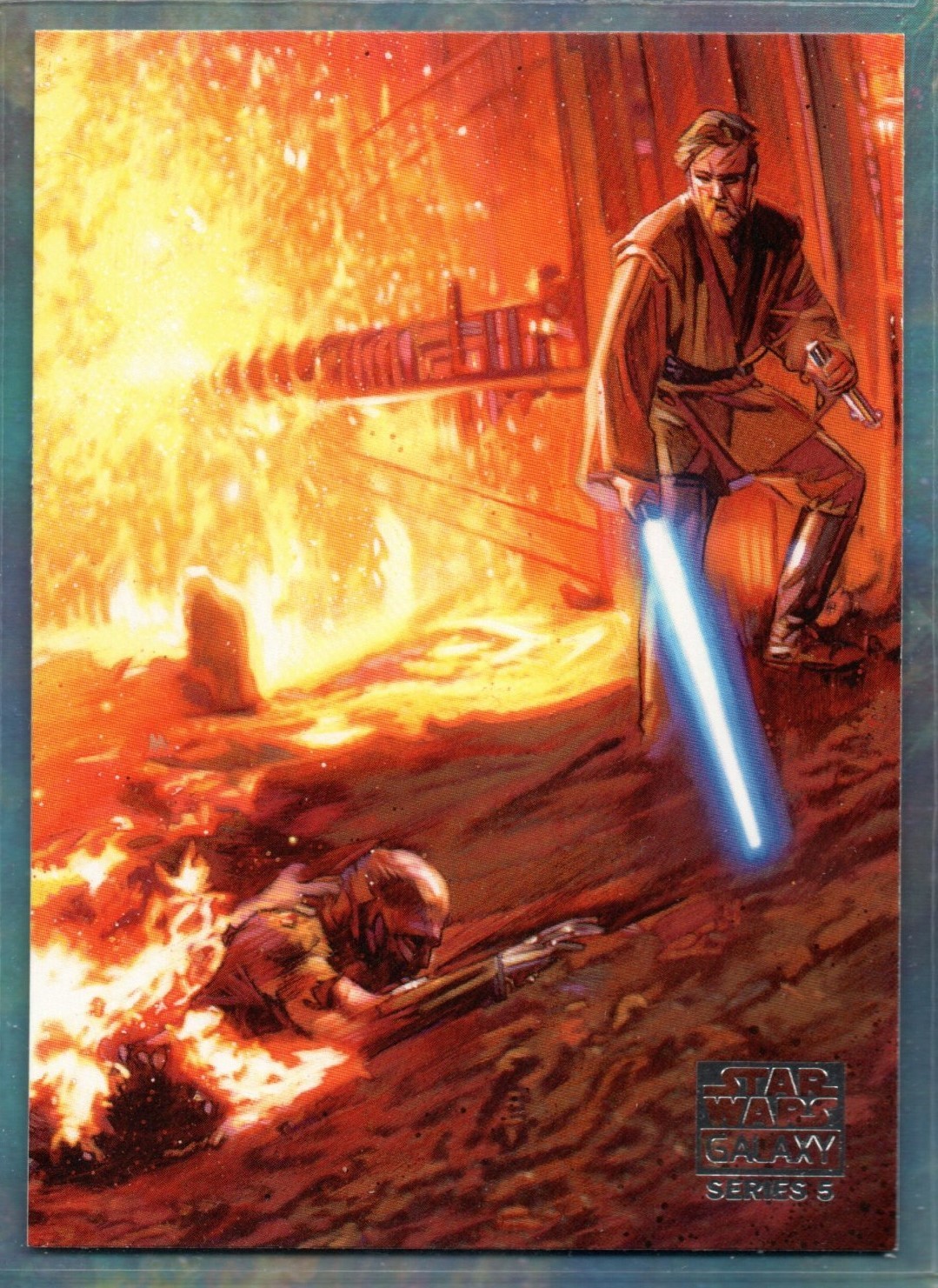 2010 Topps Star Wars Galaxy Series 5 BASE #87 / DEATH & LIFE ANAKIN OBI-WAN 2010 Topps Star Wars Galaxy Series 5 BASE #87 / DEATH & LIFE ANAKIN OBI-WAN