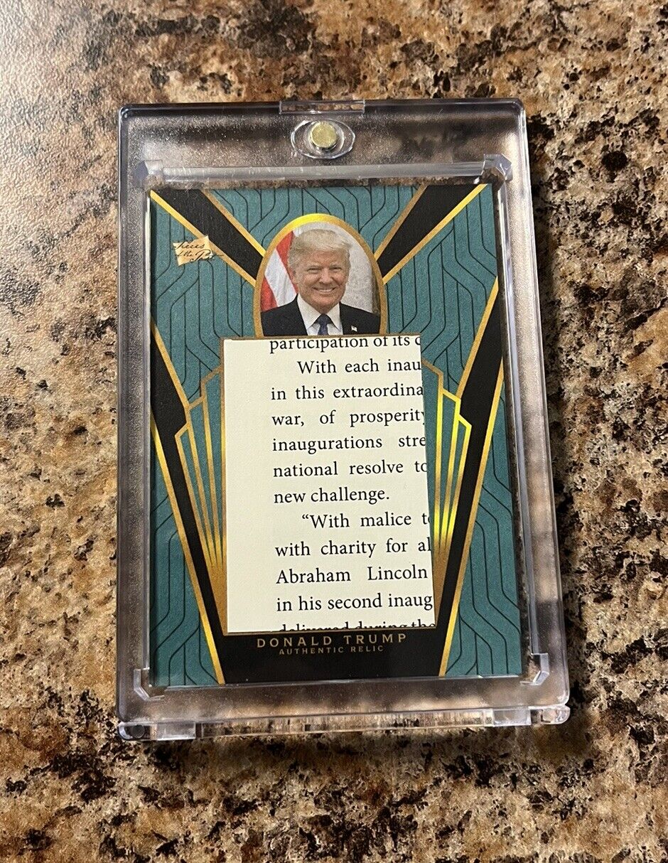 Pieces Of The Past 2022 President Donald Trump Authentic Relic