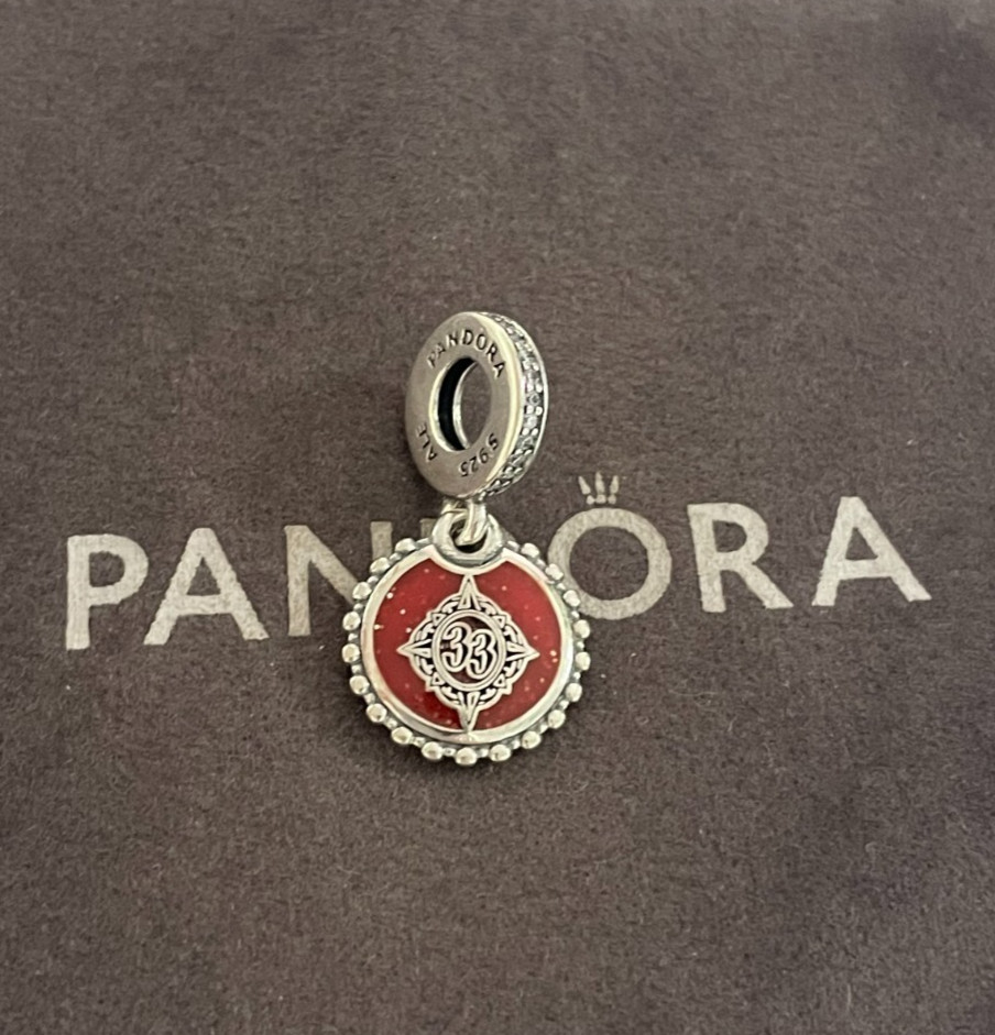 Disney Parks World Club 33 Winter Release Double Sided Dangle Charm Disney Parks World Club 33 Winter Release Double Sided Dangle Charm