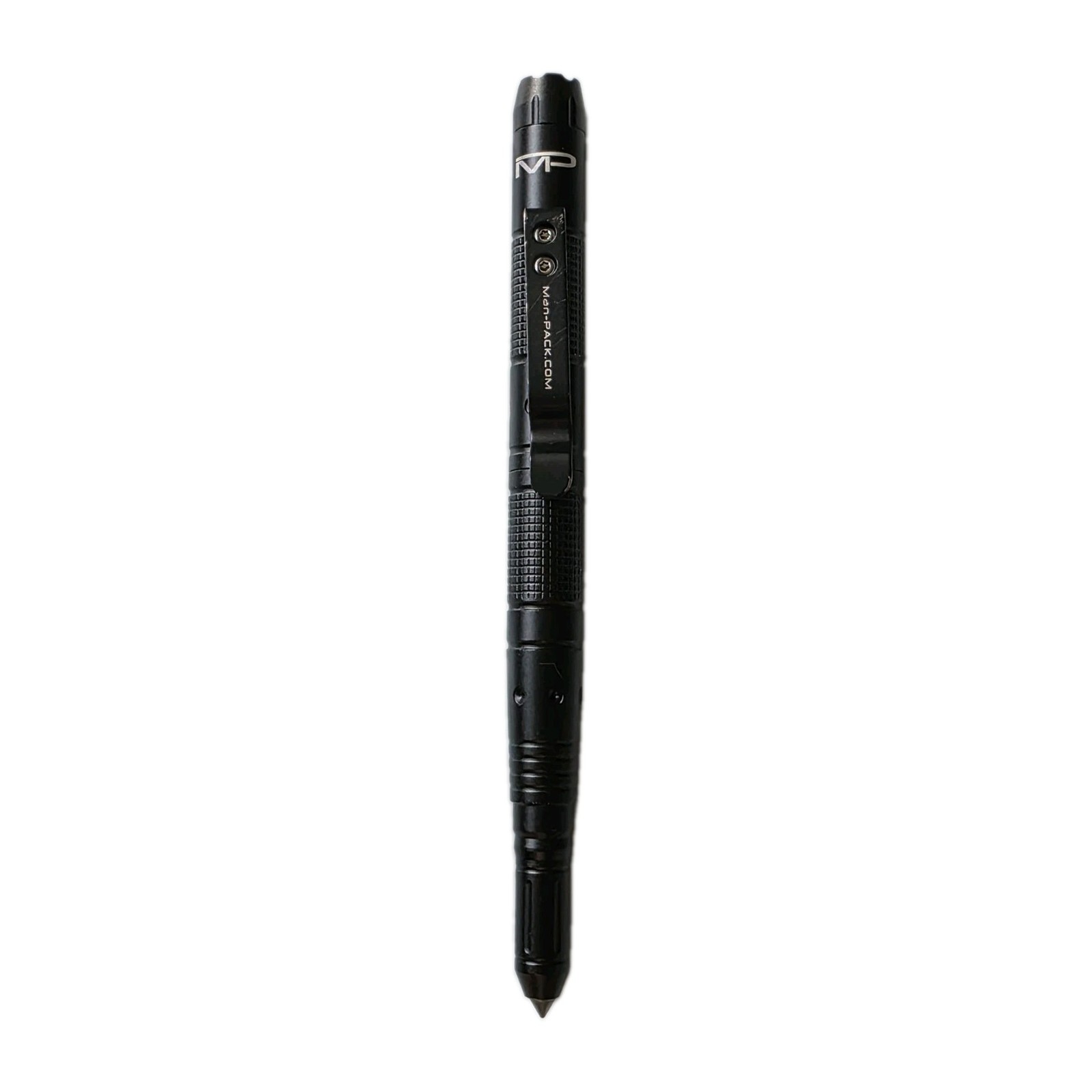 Man-Pack Tactical Pen LED Flashlight Glass Breaker Multi Tool Self Defense Black