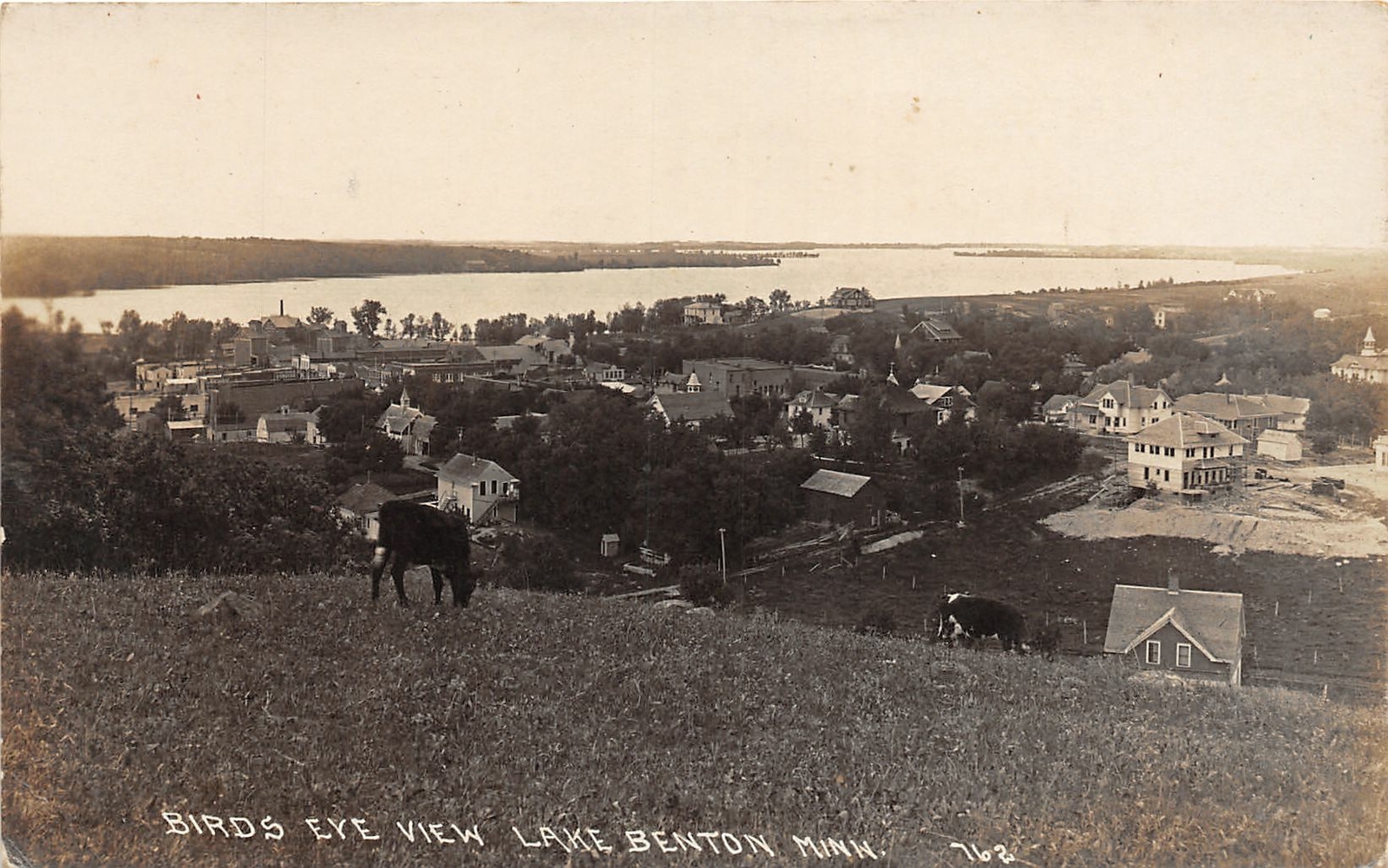 J16/ Lake Benton Minnesota RPPC Postcard c1930s Birdseye View Homes 256 J16/ Lake Benton Minnesota RPPC Postcard c1930s Birdseye View Homes 256