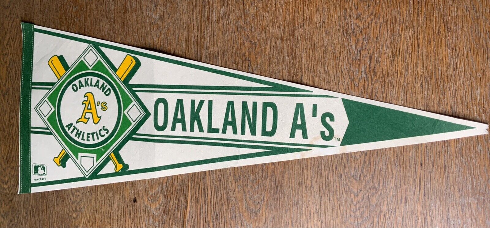 Vintage Pennant Oakland A’s Athletics Baseball MLB Souvenir