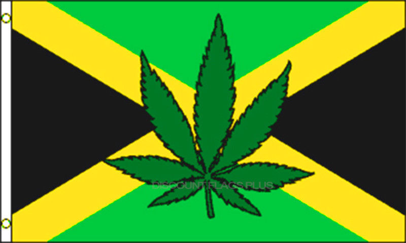 Jamaica Leaf 3x5 Polyester Marijuana Weed Pot International Flag