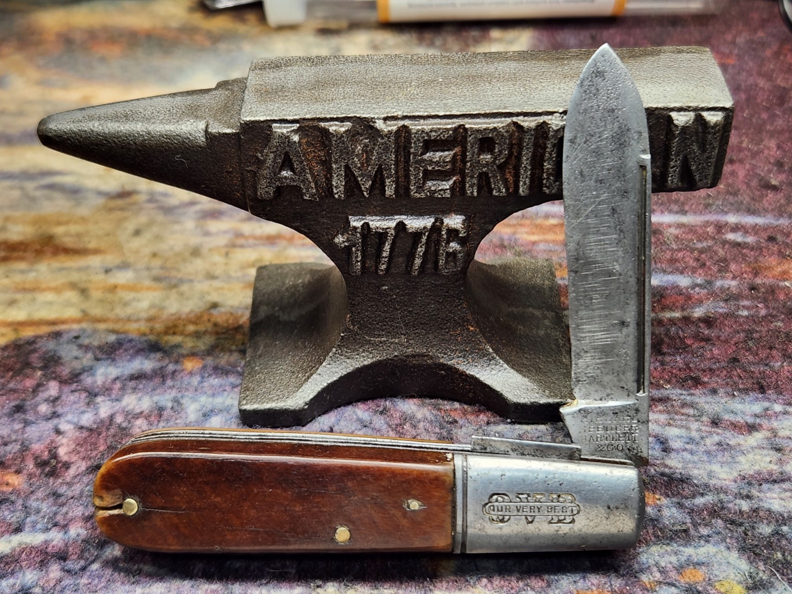 VINTAGE_HIBBARD SPENCER BARTLETT & CO. OVB_Barlow Pocketknife VINTAGE_HIBBARD SPENCER BARTLETT & CO. OVB_Barlow Pocketknife