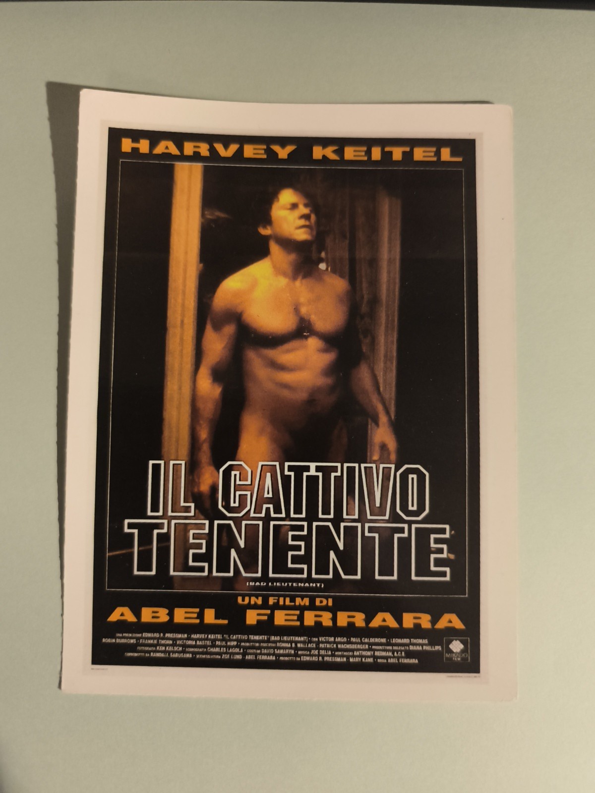 THE BAD LIEUTENANT - POSTCARD FILM MINI POSTER CIAK - 10X14 CM THE BAD LIEUTENANT - POSTCARD FILM MINI POSTER CIAK - 10X14 CM