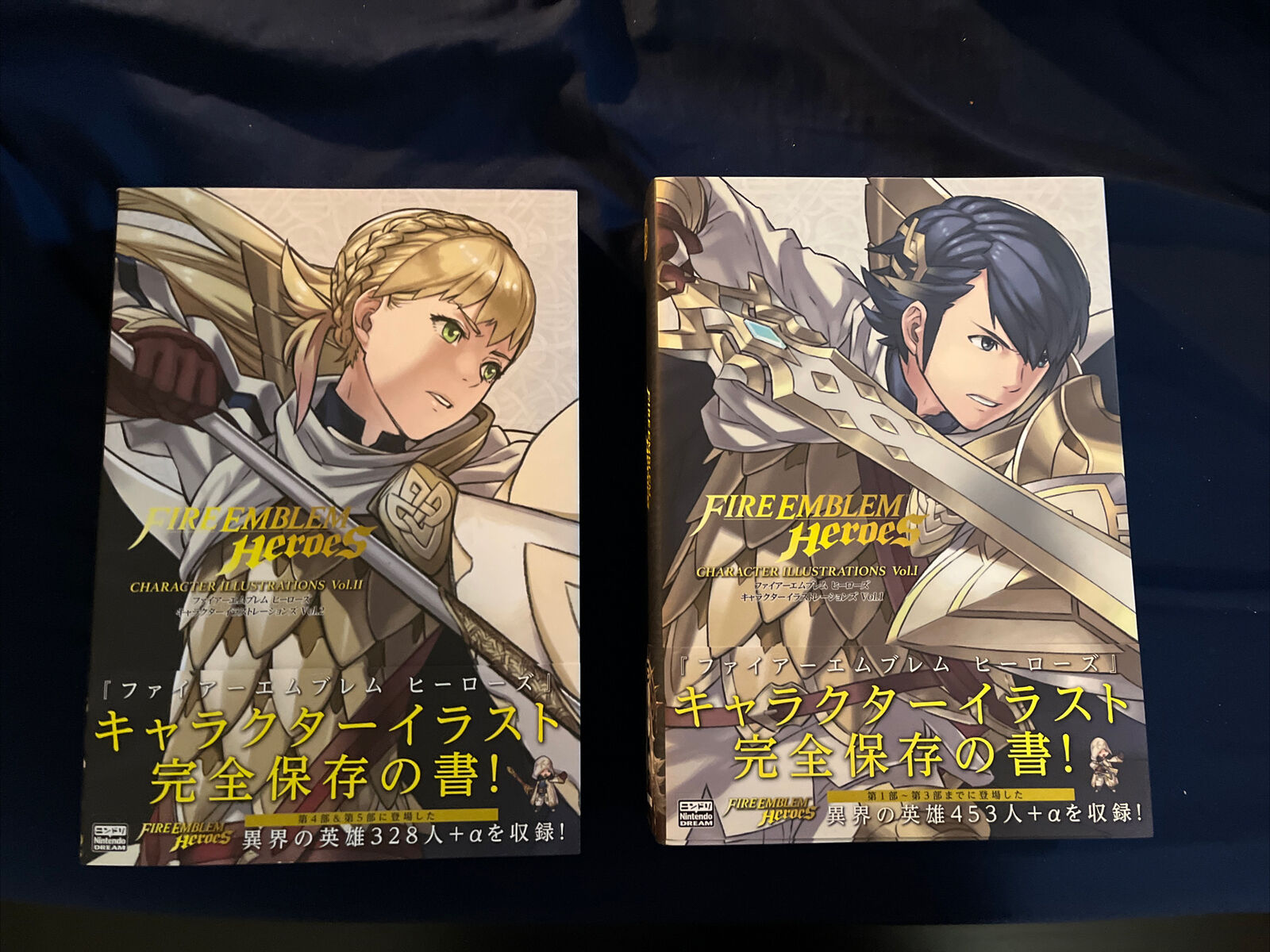 Fire Emblem Heroes Character Illustrations Vol 1 & 2 Art Work Books - 1104 Pages