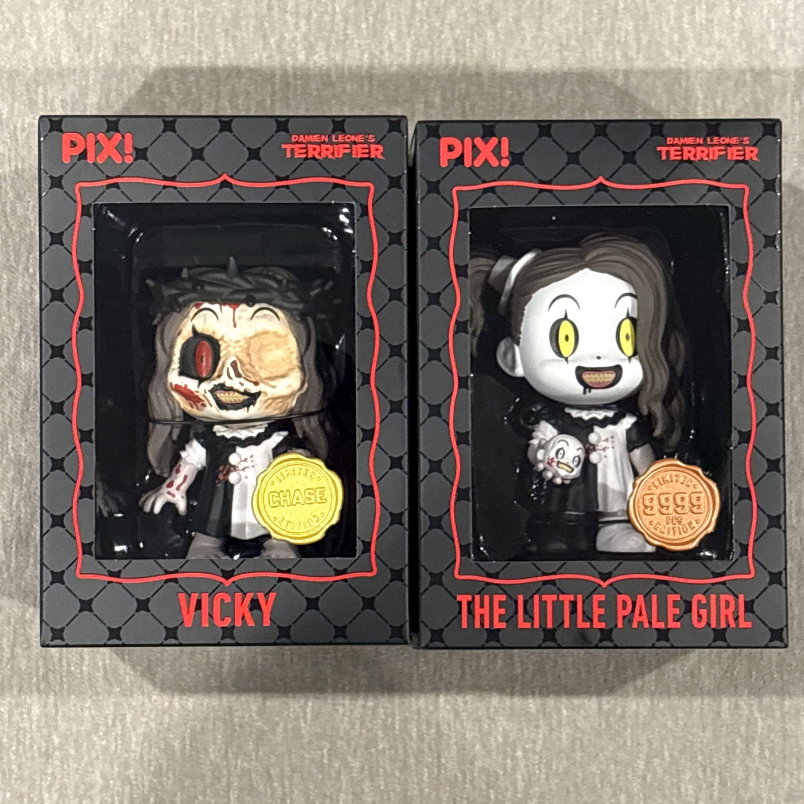Thrilljoy Pix Teririfier Little.Pale Girl and Vicky Chase Figure Set Box Wear Thrilljoy Pix Teririfier Little.Pale Girl and Vicky Chase Figure Set Box Wear