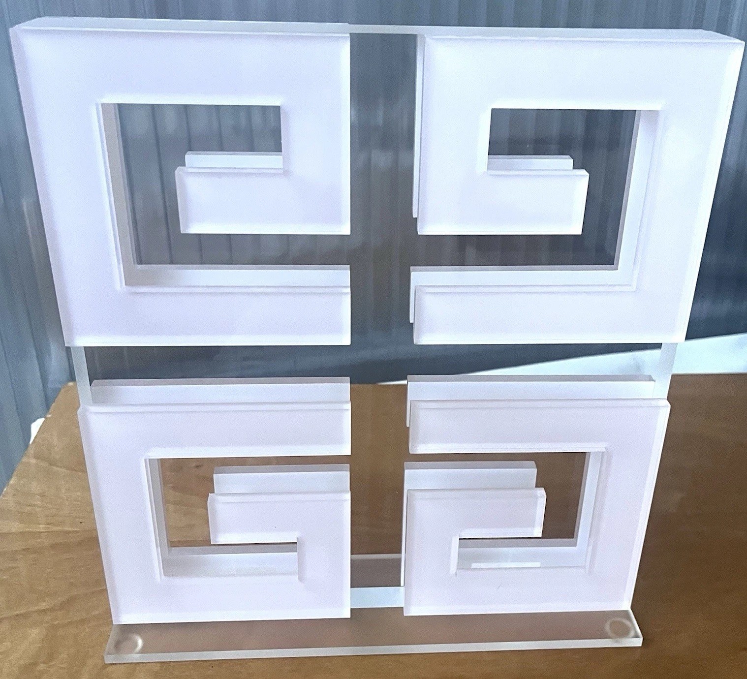 Givenchy Jumbo Pink & Clear Large Acrylic Countertop Display 4G Shelf Store Logo Givenchy Jumbo Pink & Clear Large Acrylic Countertop Display 4G Shelf Store Logo