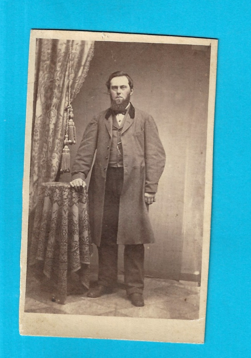 Antique Photo of Well Dressed Man-1870's Era