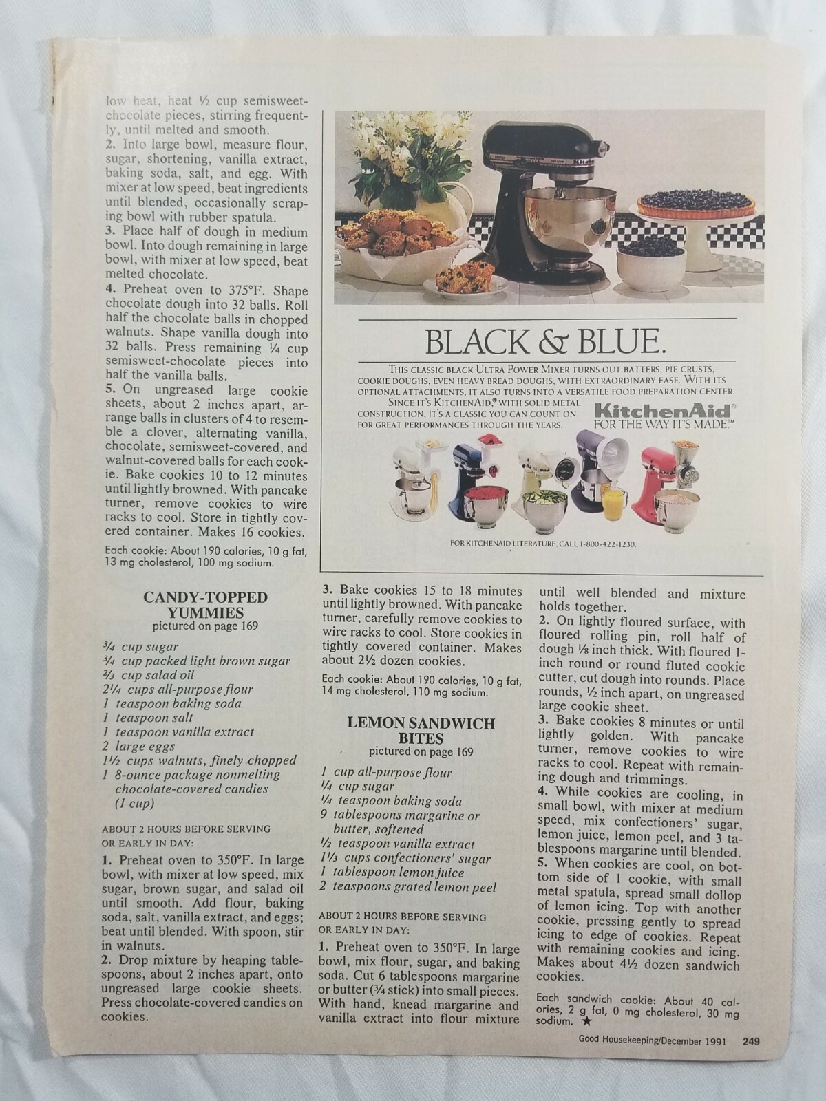 1991 Magazine Advertisement Page KitchenAid Stand Mixer Grinders Vintage Ad 1991 Magazine Advertisement Page KitchenAid Stand Mixer Grinders Vintage Ad