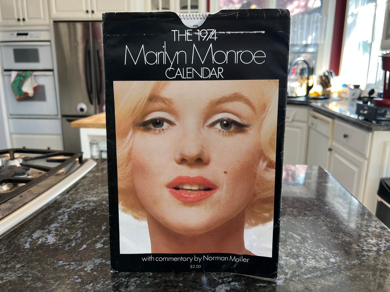 Vintage 1974 Marilyn Monroe Wall Calendar Original Norman Mailer Alskog 1973
