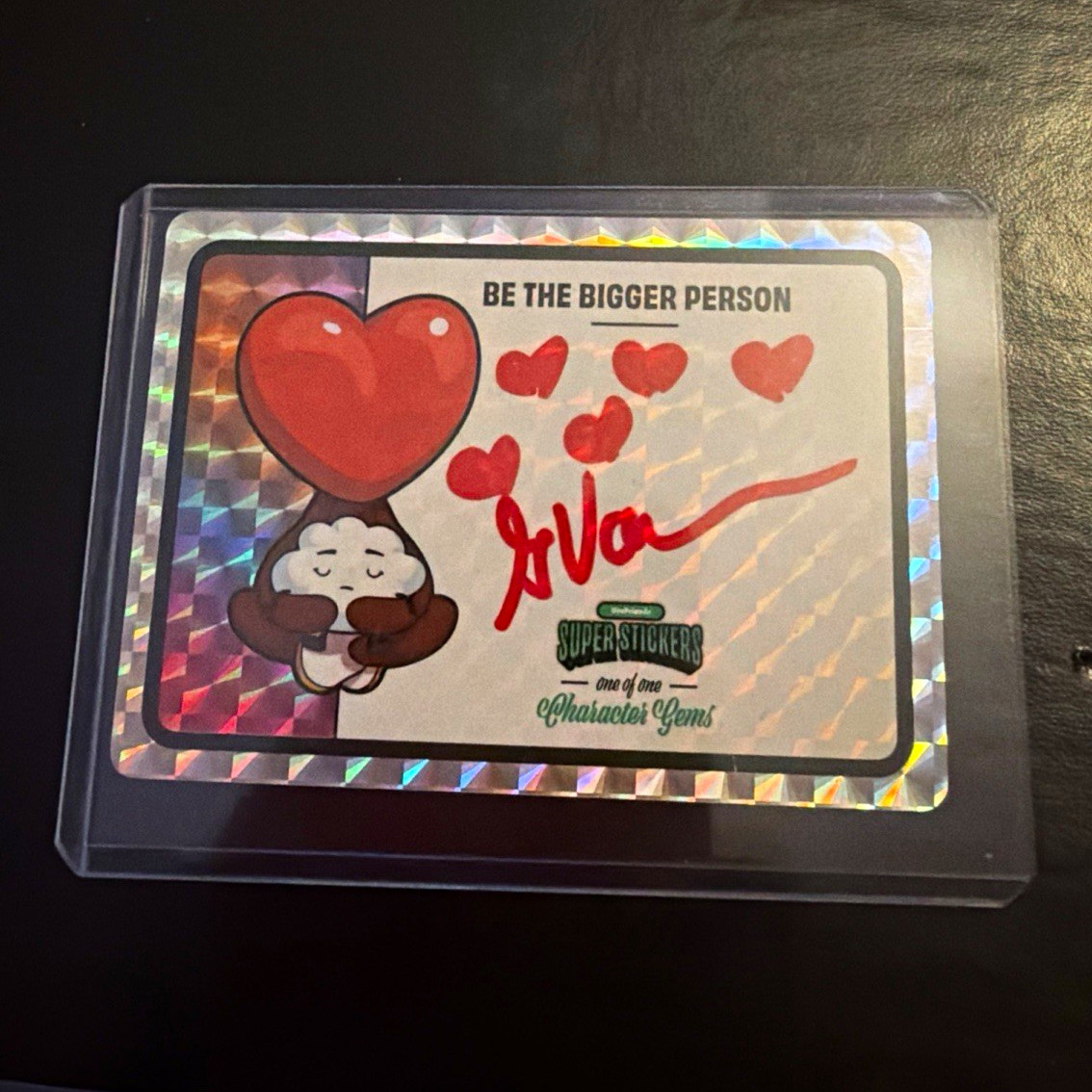 VeeFriends Super Stickers Character Gems Be the Bigger Person 1/1 Auto VeeFriends Super Stickers Character Gems Be the Bigger Person 1/1 Auto