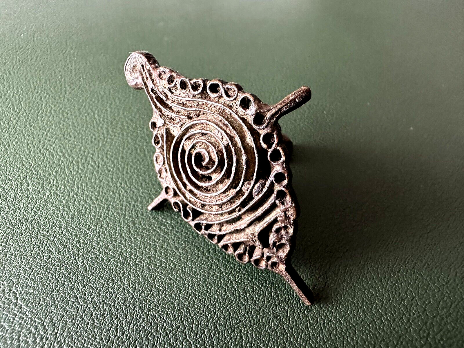 Antique Brass Hindu Religious Ceremonial Forehead Tilak Tikka Stamp Seal India Antique Brass Hindu Religious Ceremonial Forehead Tilak Tikka Stamp Seal India