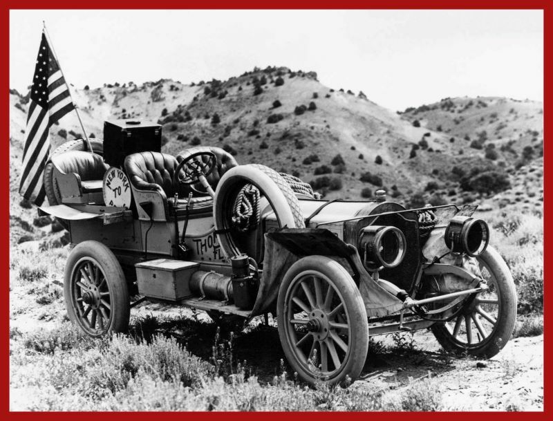 1907 Thomas Flyer Automobile Metal Sign - 24\ 1907 Thomas Flyer Automobile Metal Sign - 24\