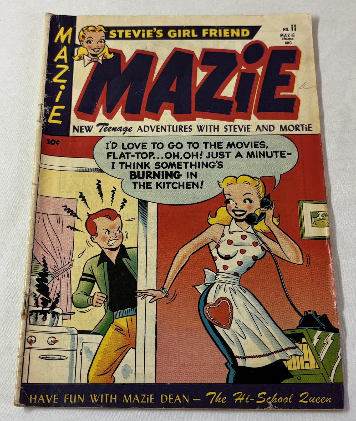 1953 Harvey MAZIE #11 ~ lower grade, paper doll uncut 1953 Harvey MAZIE #11 ~ lower grade, paper doll uncut