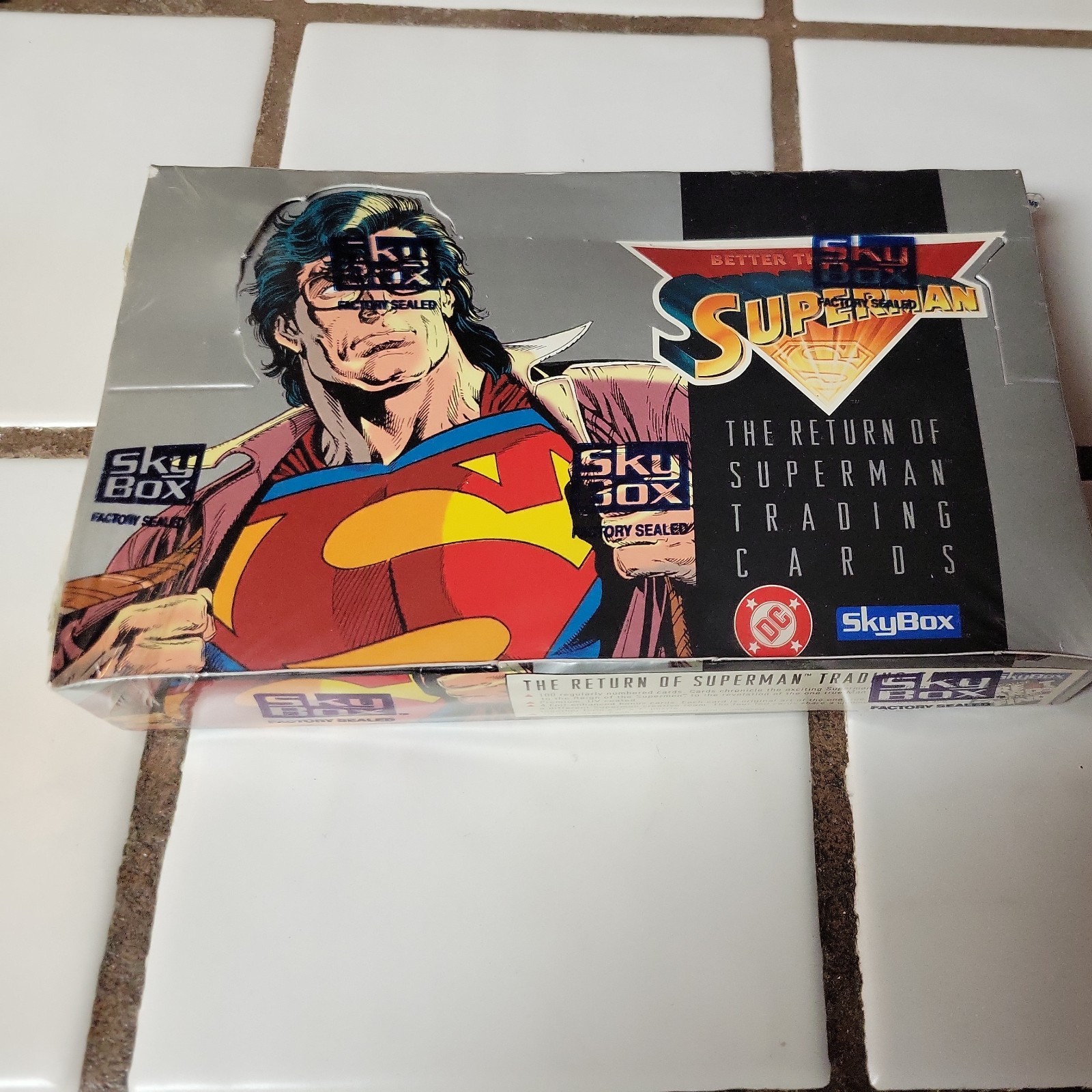 1993 Sky Box Return of Superman Trading Cards Sealed Box 36 Packs 1993 Sky Box Return of Superman Trading Cards Sealed Box 36 Packs