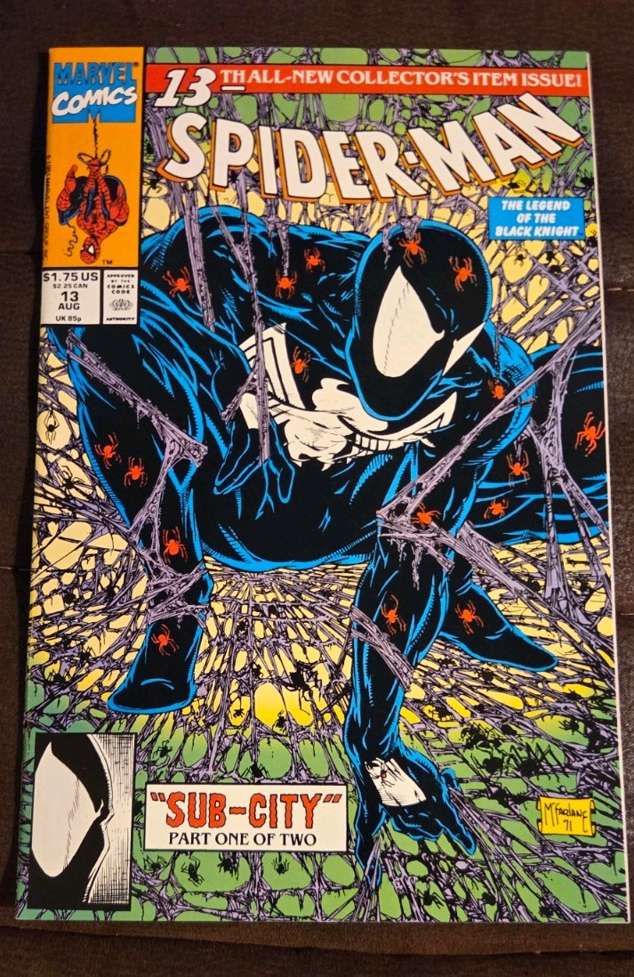 SPIDER-MAN #13 1991 Sub-City Part 1 Marvel Comics Todd McFarlane SPIDER-MAN #13 1991 Sub-City Part 1 Marvel Comics Todd McFarlane