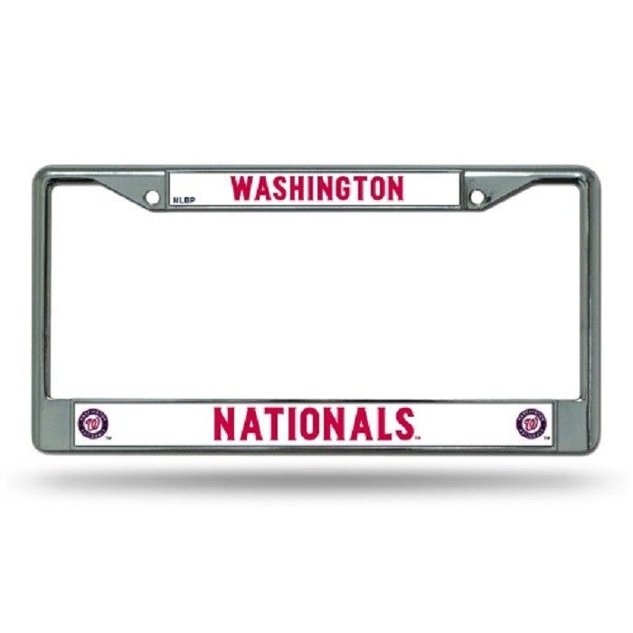 Washington Nationals MLB Baseball Chrome Auto Car License Plate Frame