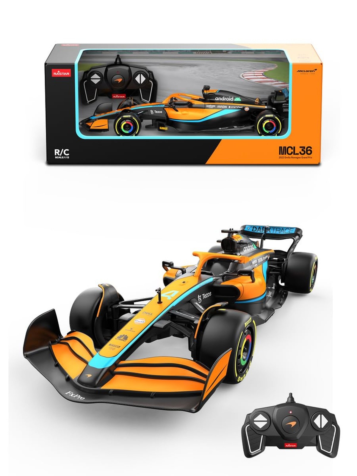 RASTAR 99800 1/12 Officially Licensed McLaren F1 MCL36 Racing RC Car Collecti... RASTAR 99800 1/12 Officially Licensed McLaren F1 MCL36 Racing RC Car Collecti...