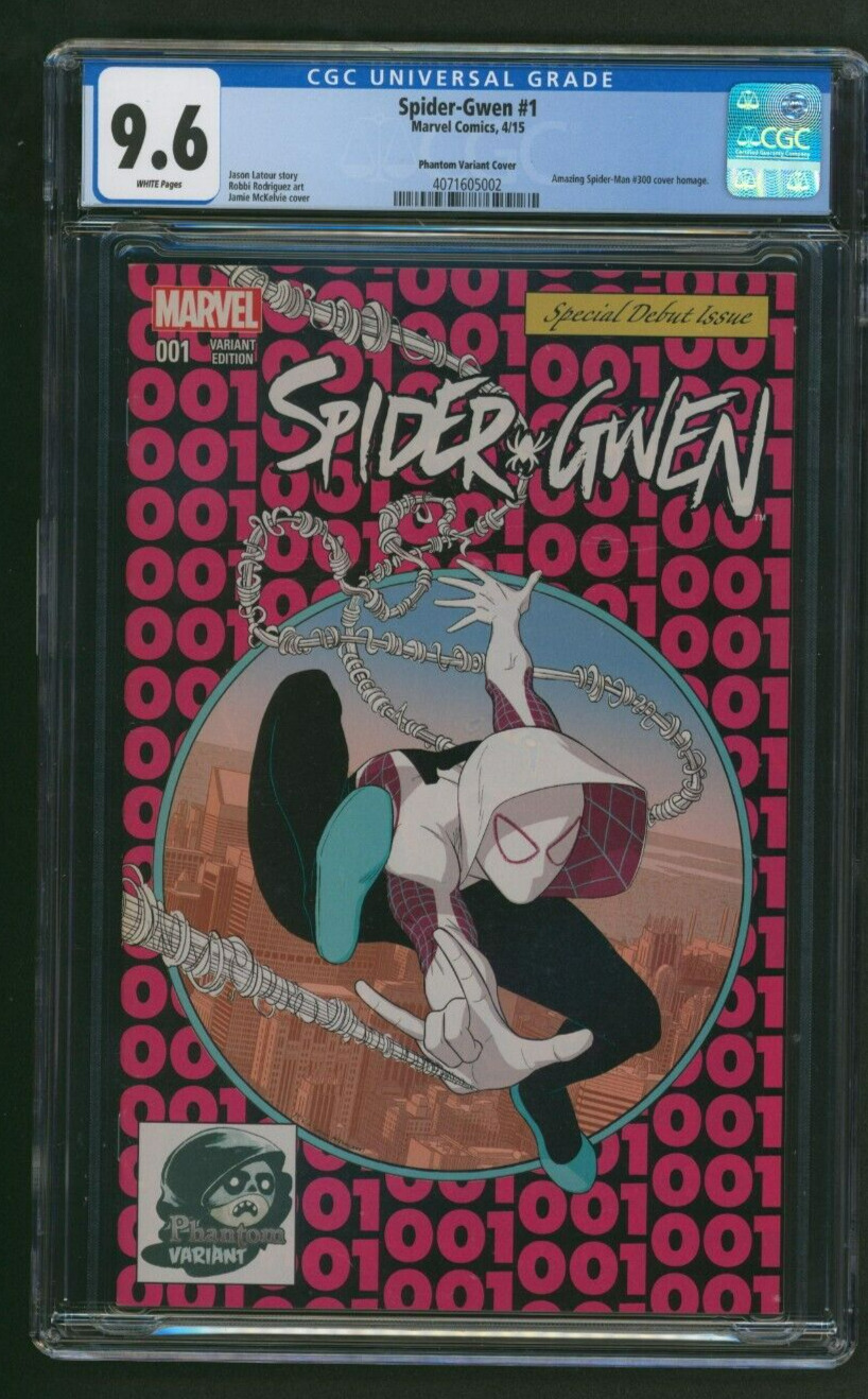Spider-Gwen #1 Phantom Variant CGC 9.6 ASM #300 Homage