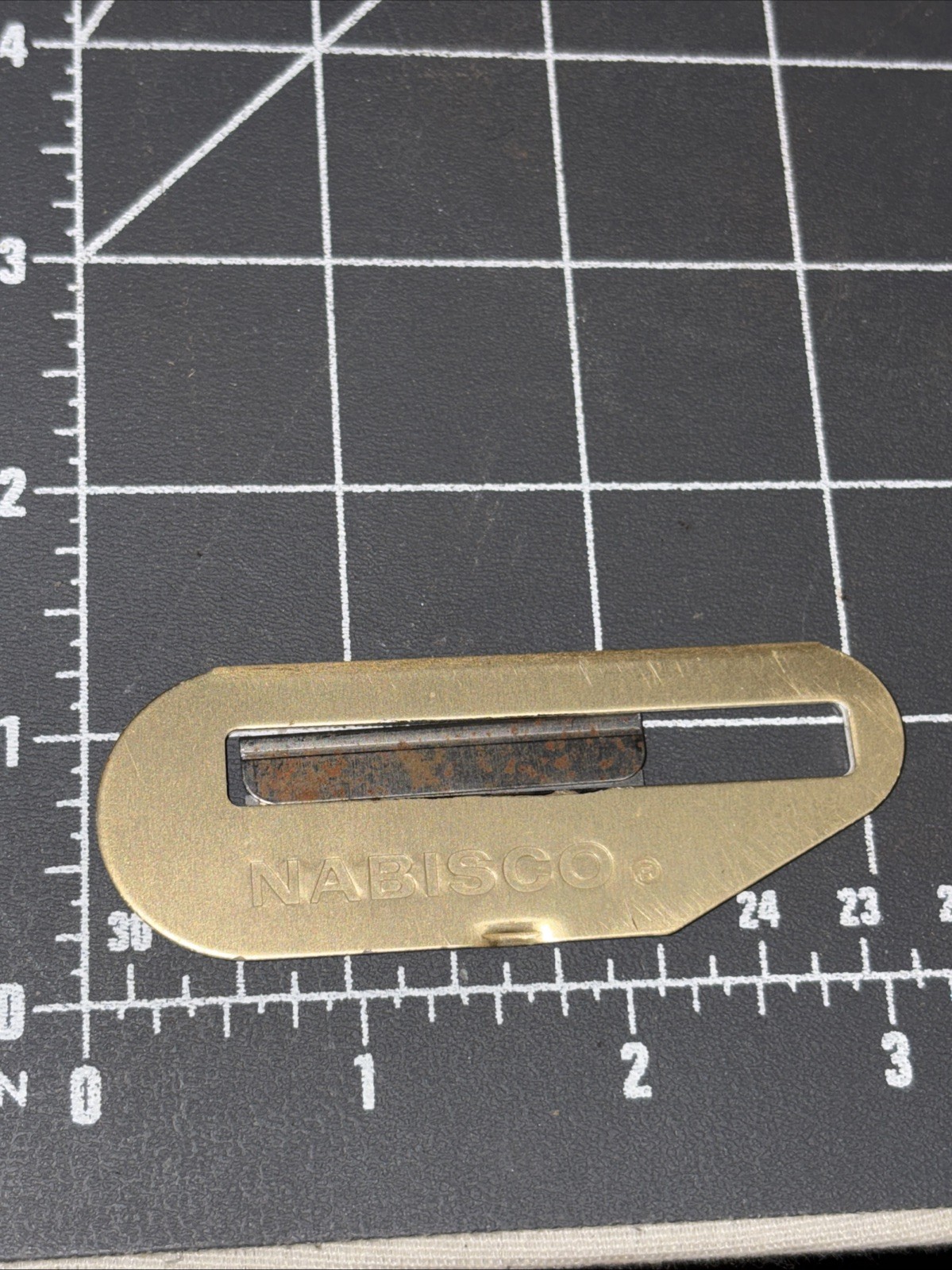 Vtg NABISCO Handi-Kutter Butler Wisconsin Metal Pocket Cutter Knife Tool Vtg NABISCO Handi-Kutter Butler Wisconsin Metal Pocket Cutter Knife Tool
