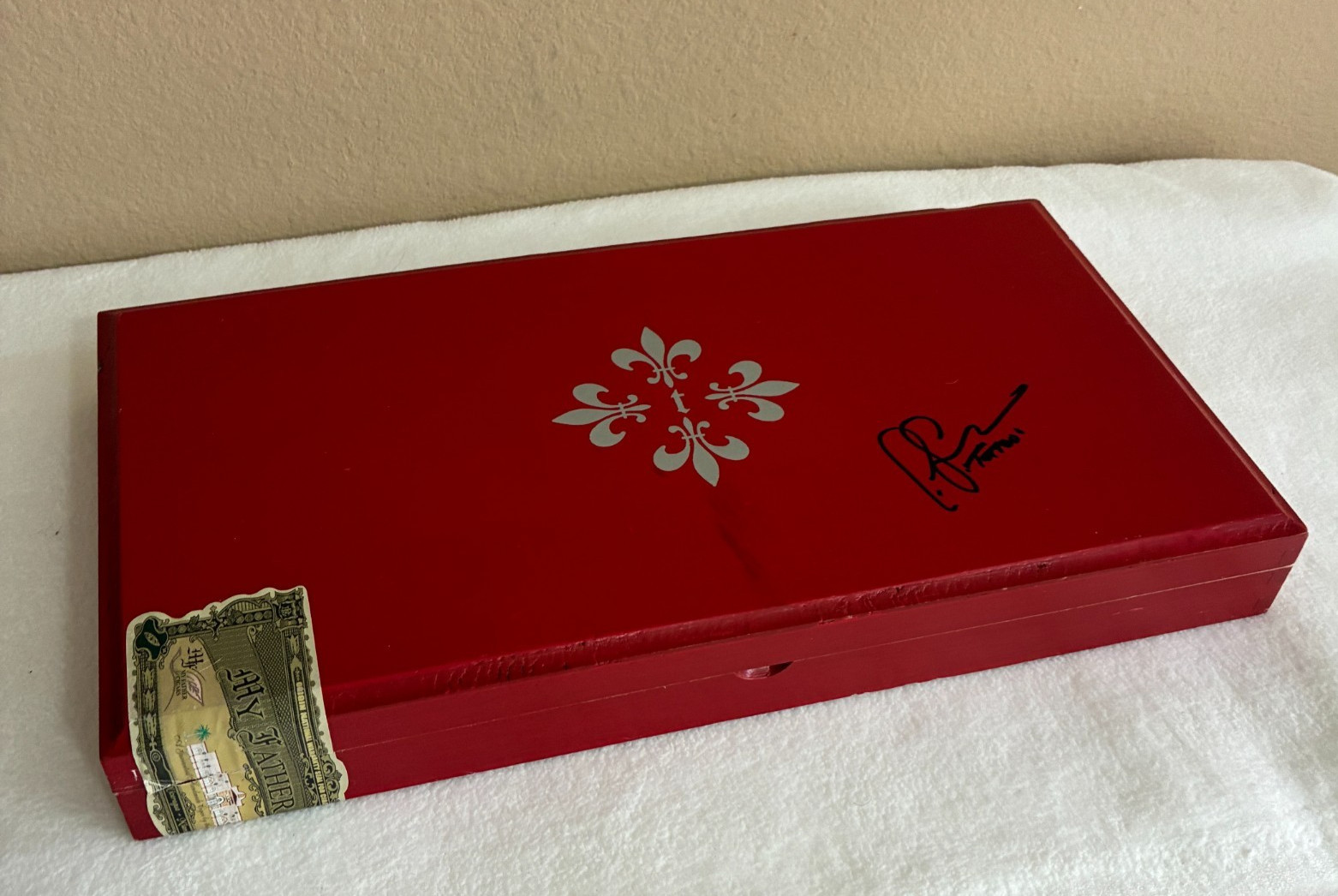 My Father & Tatuaje Cigars Wood Red Cigar Box 14 My Father & Tatuaje Cigars Wood Red Cigar Box 14