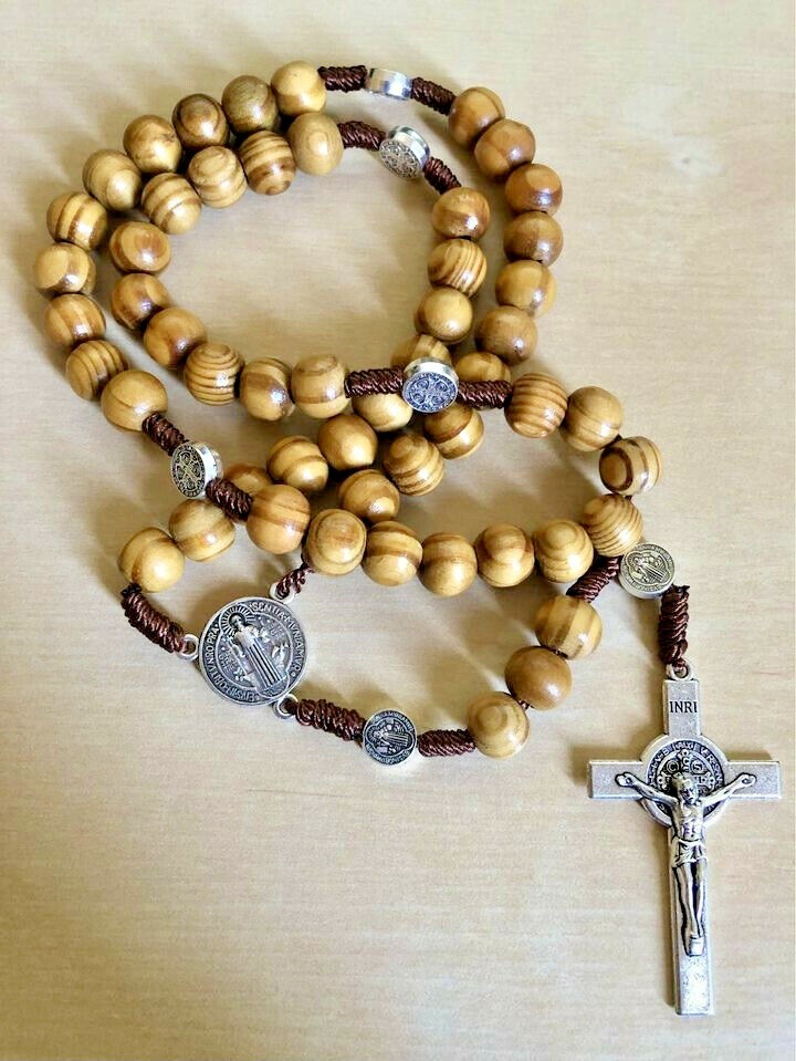 Blessed Rosary Wood Beads Jerusalem Crucifix Holy Land Catholic Rosary Blessed Rosary Wood Beads Jerusalem Crucifix Holy Land Catholic Rosary