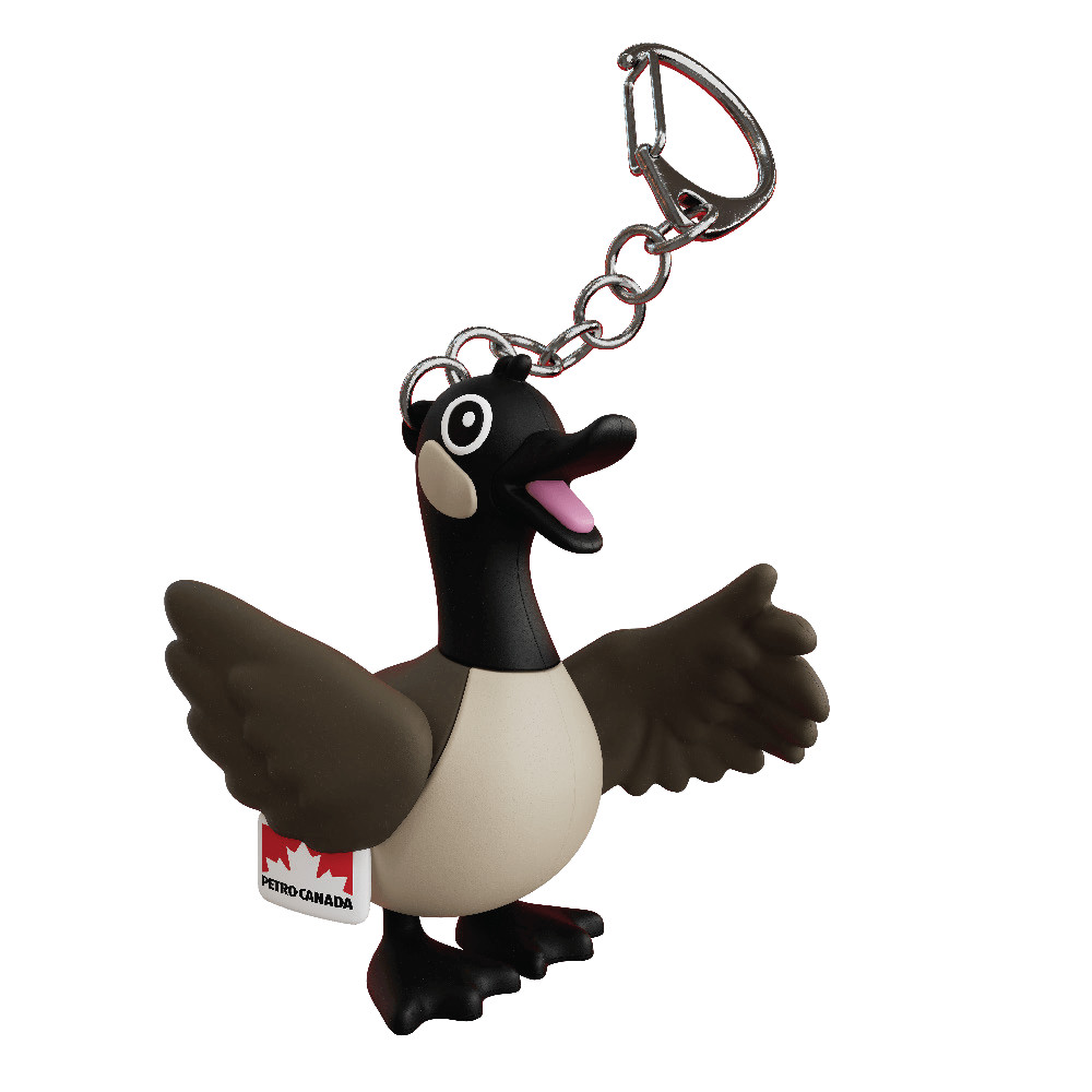 Petro Canada Gas Station Goose keychain Mascot Promo Item Petro Canada Gas Station Goose keychain Mascot Promo Item