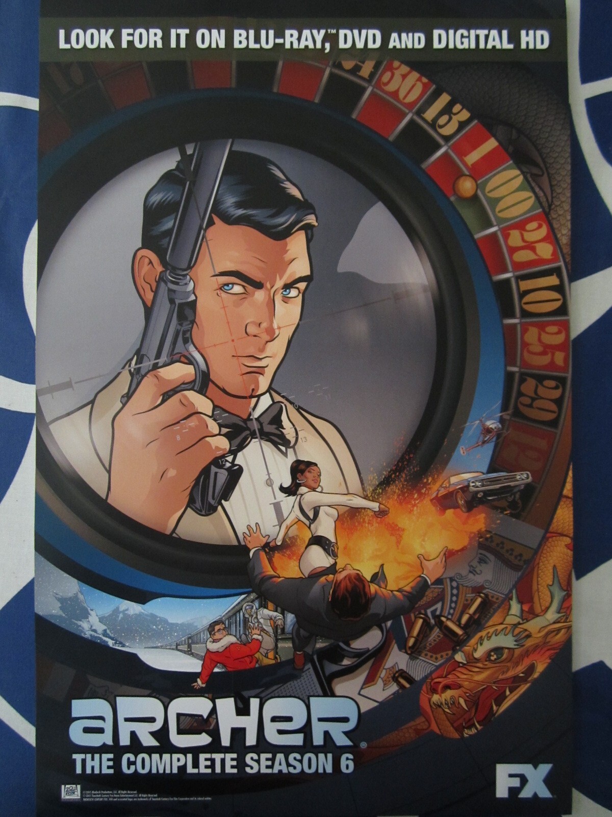 Archer Season 6 2015 San Diego Comic-Con SDCC mini 11x17 FX promo poster NEW Archer Season 6 2015 San Diego Comic-Con SDCC mini 11x17 FX promo poster NEW