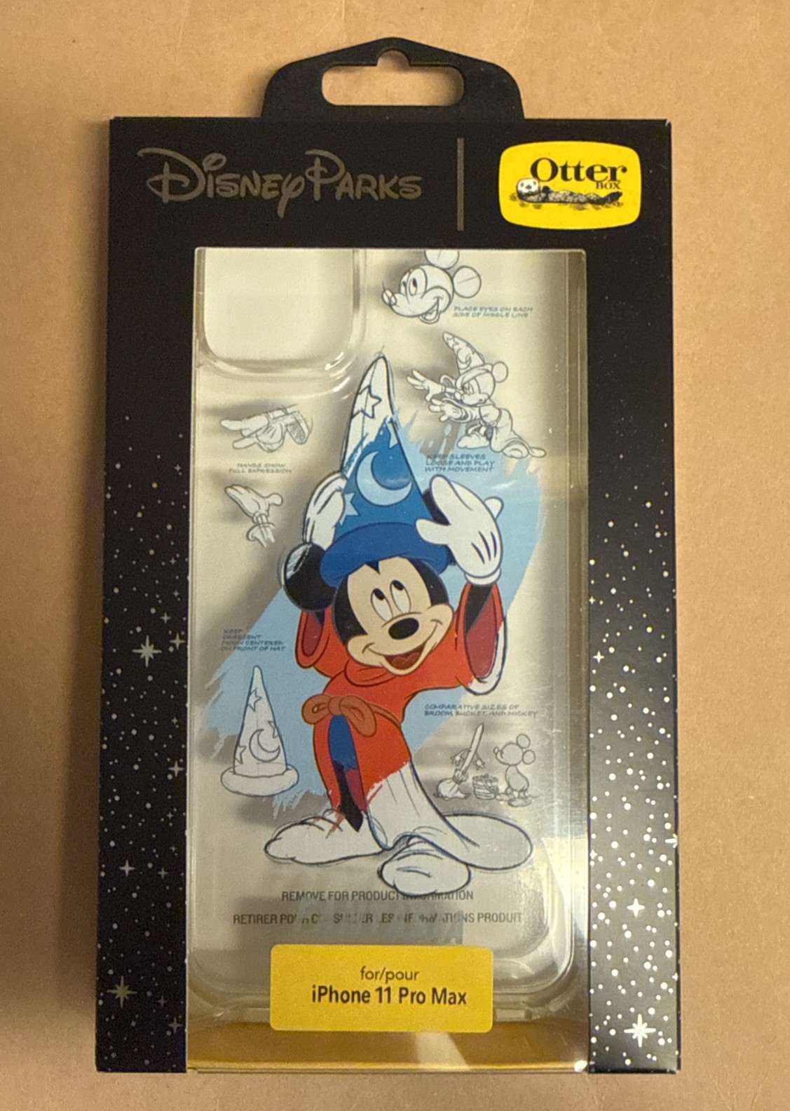 Disney OTTERBOX iPhone 11 Pro Max Case Mickey Sorcerer Fantasia Clear 3D NEW Disney OTTERBOX iPhone 11 Pro Max Case Mickey Sorcerer Fantasia Clear 3D NEW