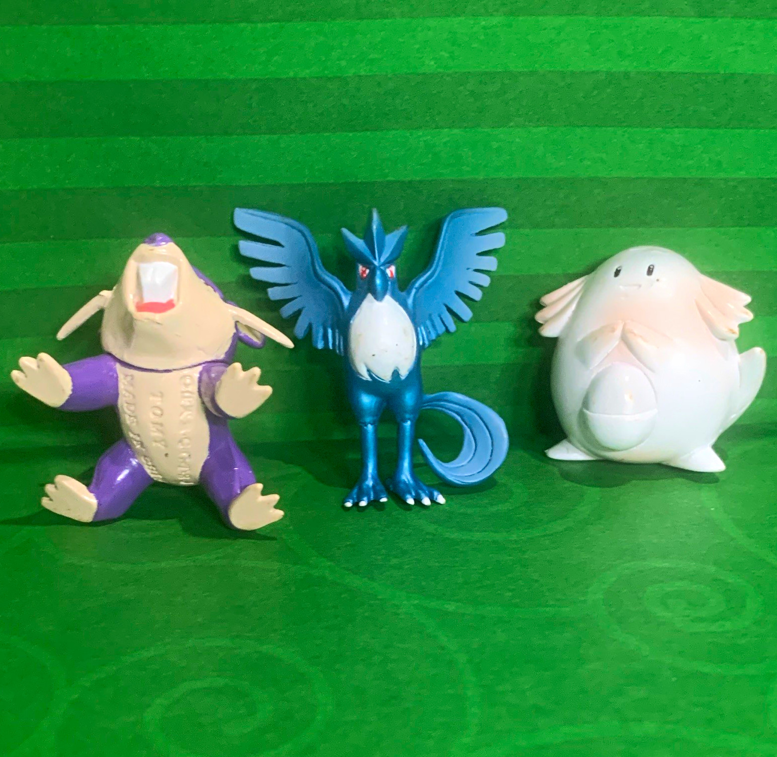 TOMY Pokémon Plastic Figurine Lot Articuno Chansey, Animation Theme TOMY Pokémon Plastic Figurine Lot Articuno Chansey, Animation Theme