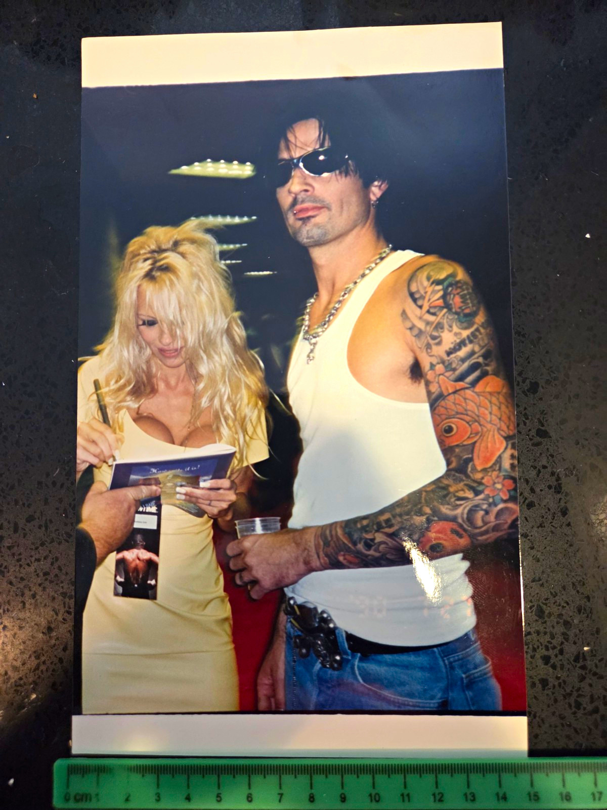 Pamela Anderson Tommy Lee 1995 Mike Tyson Fight Las Vegas 3 Photo Lot Kodak