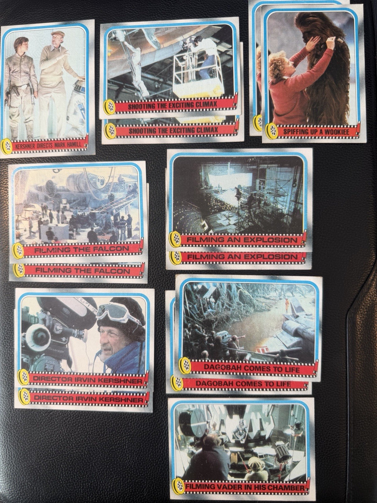 1980 Topps Star Wars Empire Strikes Back 14 Card Lot Movie Facts Vintage