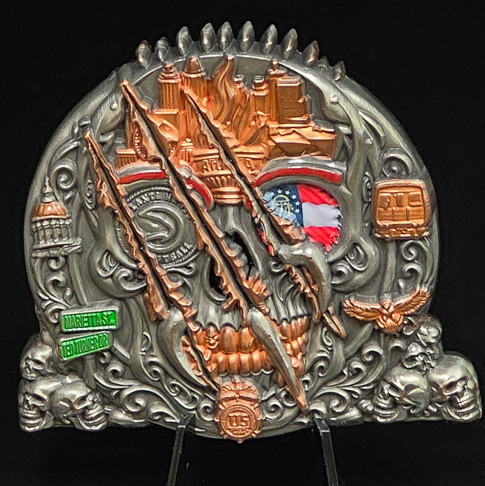 💥LIMITED SERIALIZED💥ATLANTA DEA HAWKS Challenge Coin💥HUGE 3\