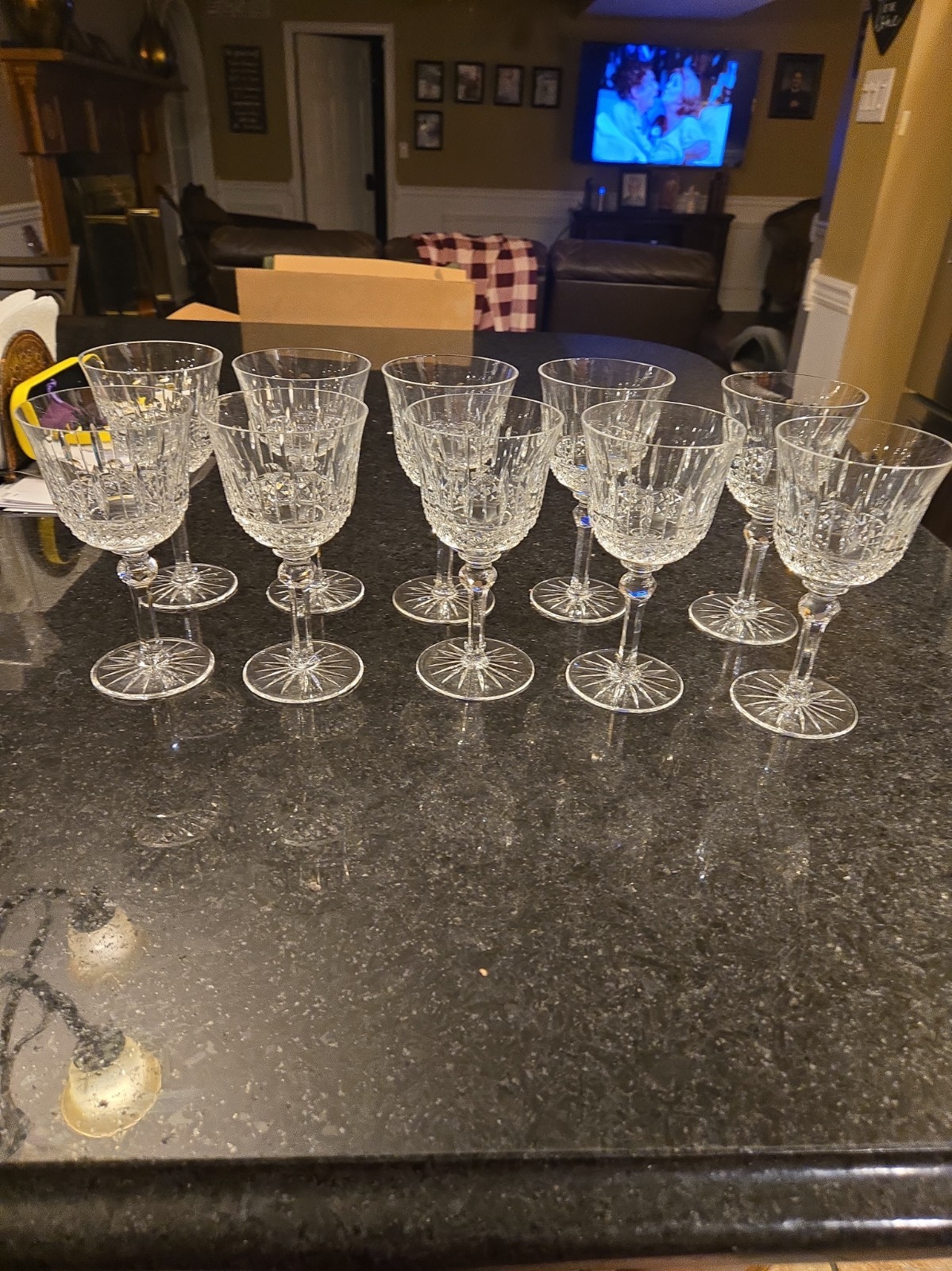 Rare Set Of 10 French Vintage Tommy St Louis Crystal Wine Glasses Goblets 6.75 Rare Set Of 10 French Vintage Tommy St Louis Crystal Wine Glasses Goblets 6.75