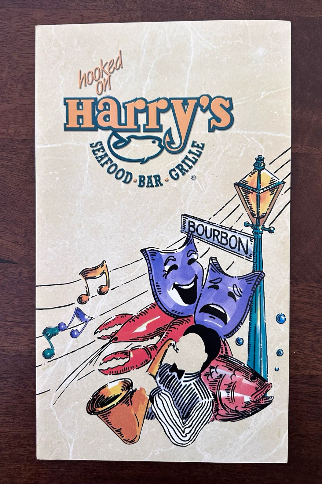Vintage Hooked on Harry’s Seafood Bar & Grill Menu - great condition Vintage Hooked on Harry’s Seafood Bar & Grill Menu - great condition